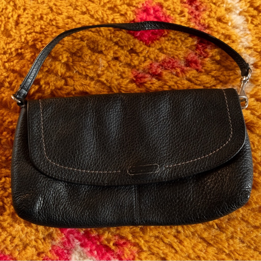 Vintage coach park large flap wristlet bag